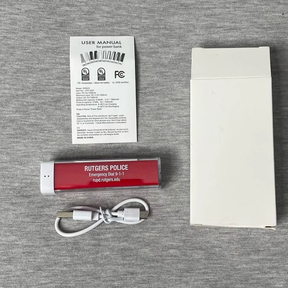 Rutgers University Police Portable Charger